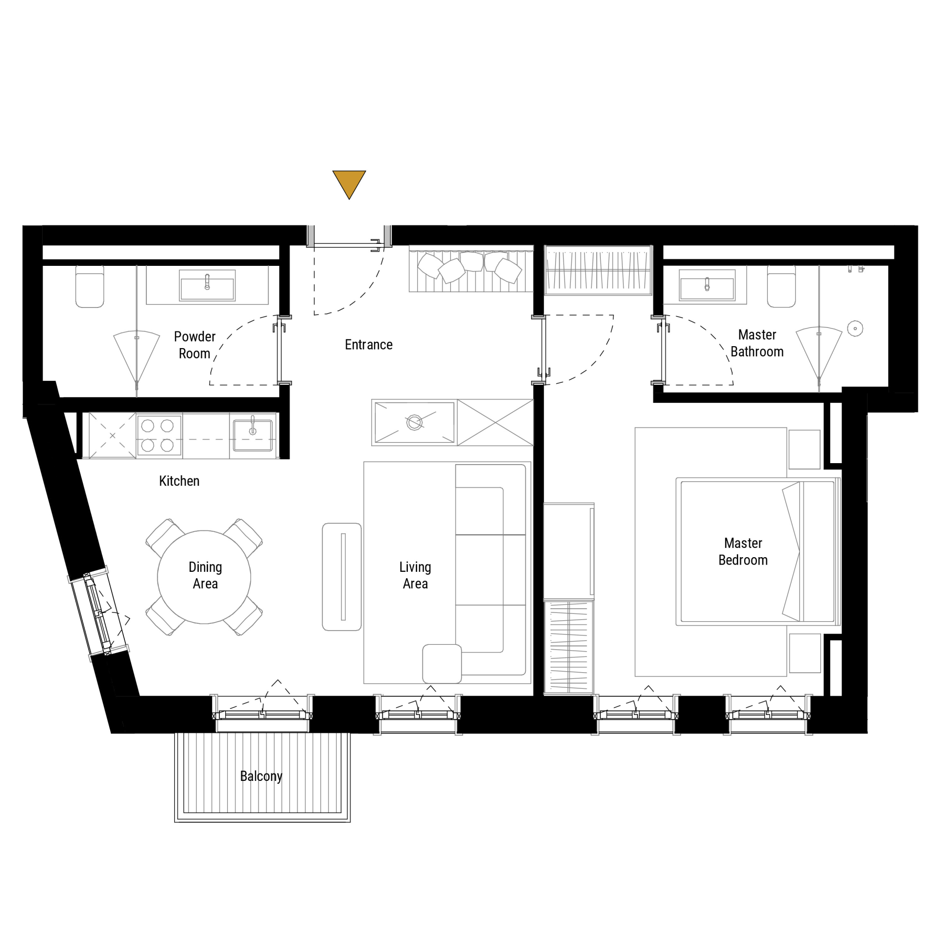 1-Bedroom Apartment